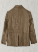 (image for) Italico Beige Leather Blazer - 46 Regular