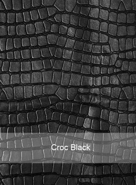 (image for) Croc Black Leather Blazer