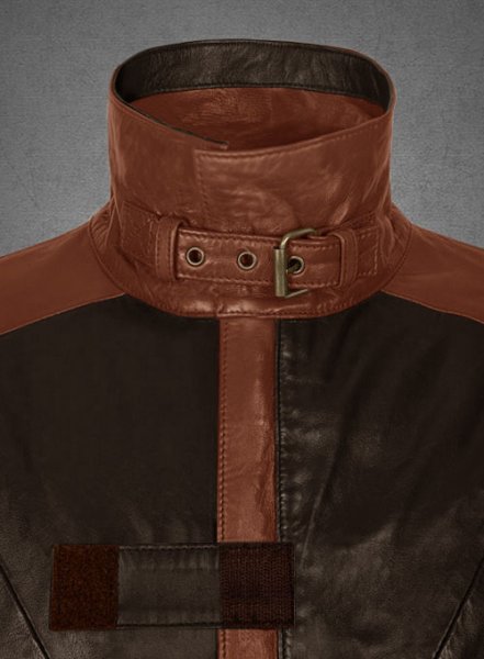(image for) Brown Aiden Pearce Watch Dog Leather Trench Coat