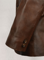 (image for) Spanish Brown Harper Leather Blazer