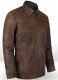 Vintage Brown Grain Leather Jacket # 104