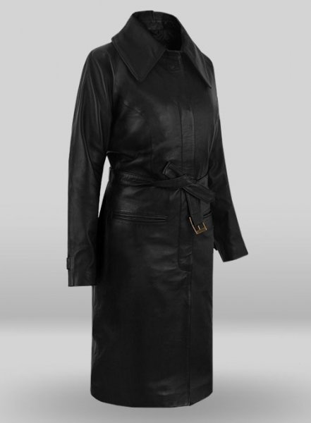Katherine Waterston Fantastic Beasts Leather Long Coat