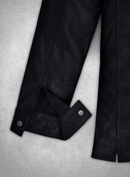 (image for) Light Weight Unlined Deep Blue Leather Shirt