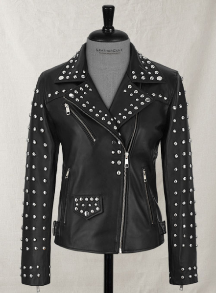 (image for) Studded Moto Leather Jacket