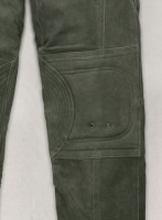 (image for) Vintage Italian Olive Leather Biker Jeans - Style #505