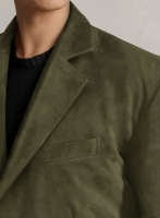 (image for) Woodland Green Suede Leather Blazer