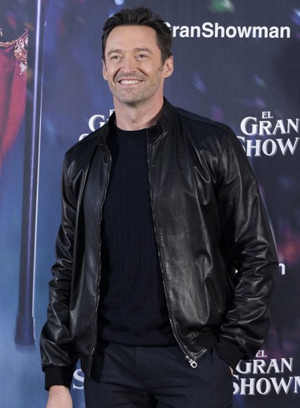 (image for) Hugh Jackman Leather Jacket #1
