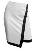 (image for) Two Toned Leather Skirt - # 149
