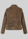 Vintage Gravel Brown Leather Jacket # 263