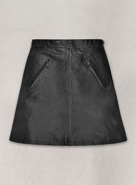 Emilia Clarke Leather Skirt