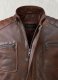 Firefly Moto Spanish Brown Biker Leather Jacket