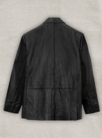 (image for) Thick Goat Black Leather Blazer - 48 Regular