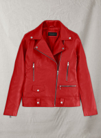 (image for) Red Kylie Jenner Leather Jacket