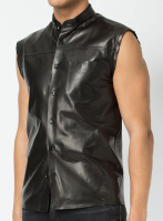 (image for) Leather Shirt Sleeveless #2
