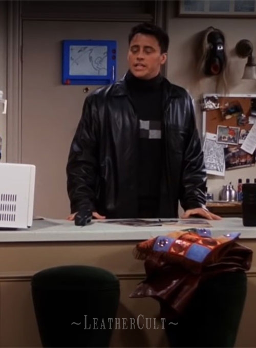 Matt LeBlanc Friends season 7 Leather Jacket - Click Image to Close