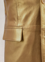 (image for) Gold Leather Blazer