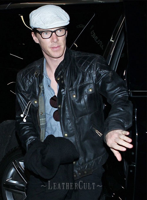 Benedict Cumberbatch Leather Jacket - Click Image to Close