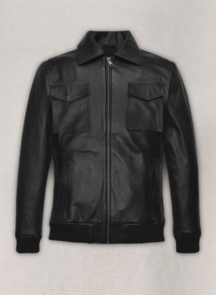 (image for) Robert Pattinson 2020 Paris Fashion Show Leather Jacket