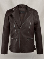 (image for) Shotgun Brown Moto Leather Jacket