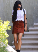 (image for) Vanessa Hudgens Leather Skirt
