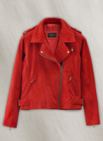 (image for) Soft Lava Red Suede Leather Jacket # 267