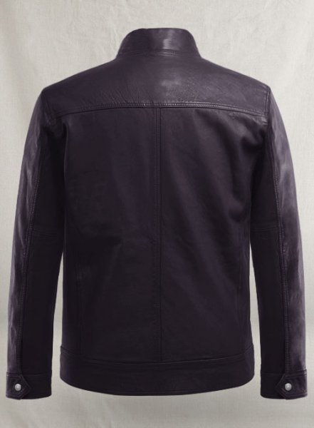 (image for) Thunder Storm Purple Biker Leather Jacket