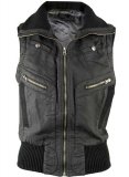 Leather Biker Vest # 314