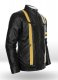 Thick Black Leather Jacket # 97