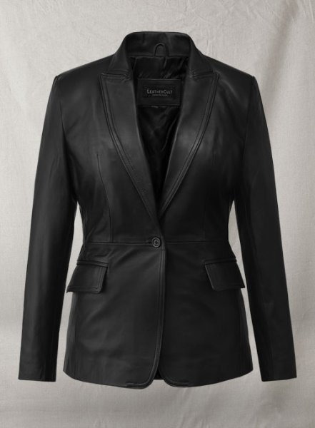(image for) Scarlett Johansson The Winter Soldier Leather Blazer