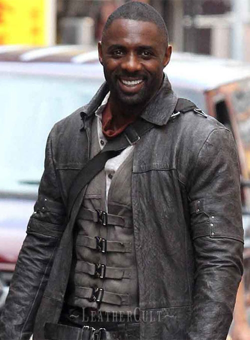 Idris Elba The Dark Tower Leather Long Coat - Click Image to Close