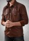 Light Weight Unlined Leather Shirt