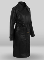 (image for) Katherine Waterston Fantastic Beasts Leather Long Coat