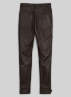 (image for) Soft Brown Selena Gomez Leather Pants #1