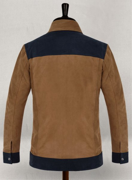 (image for) Soft Saddle Brown Suede Cristiano Ronaldo Leather Jacket #1