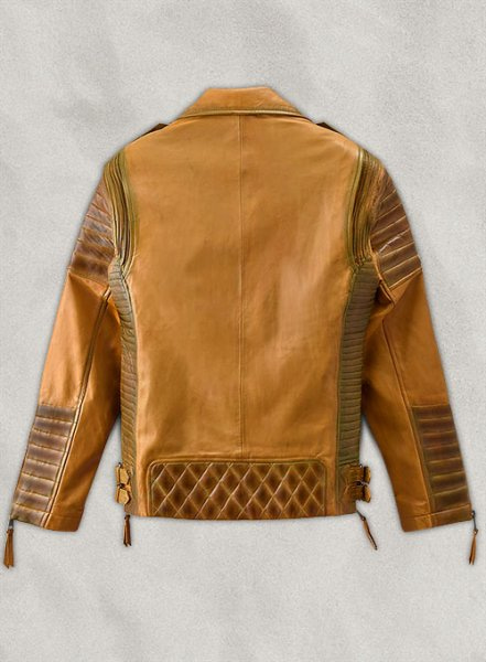 (image for) Charles Burnt Mustard Leather Jacket