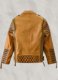 Charles Burnt Mustard Leather Jacket
