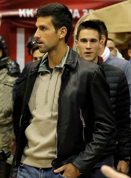 (image for) Novak Djokovic Leather Jacket