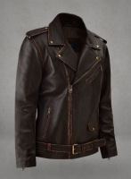 (image for) Enforcer Dark Brown Biker Leather Jacket