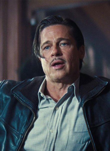 (image for) Brad Pitt Babylon Leather Jacket