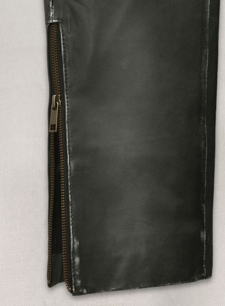 (image for) Rubbed Charcoal Ricky Martin Leather Pants