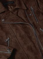 (image for) Dark Brown Suede Vanessa Hudgens Leather Jacket #3