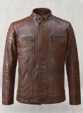 Firefly Moto Spanish Brown Biker Leather Jacket