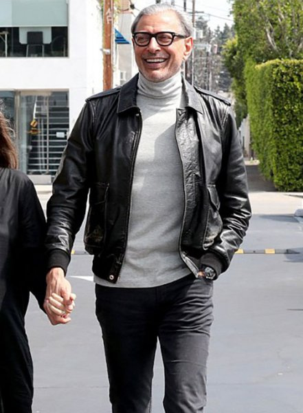 Jeff Goldblum Leather Jacket #2