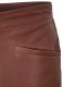Soft Fermented Burgundy Zoey Leather Pants