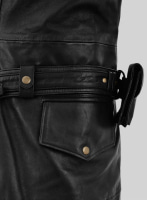 (image for) Black Assassin's Creed Jacob Frye Leather Long Coat