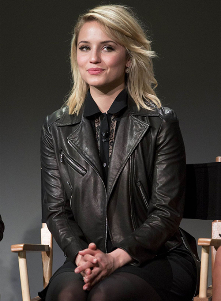 (image for) Dianna Agron Leather Jacket #2