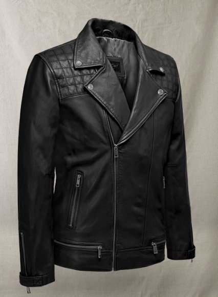 Harrison Black Hybrid Varsity Jacket | The Jacket Maker