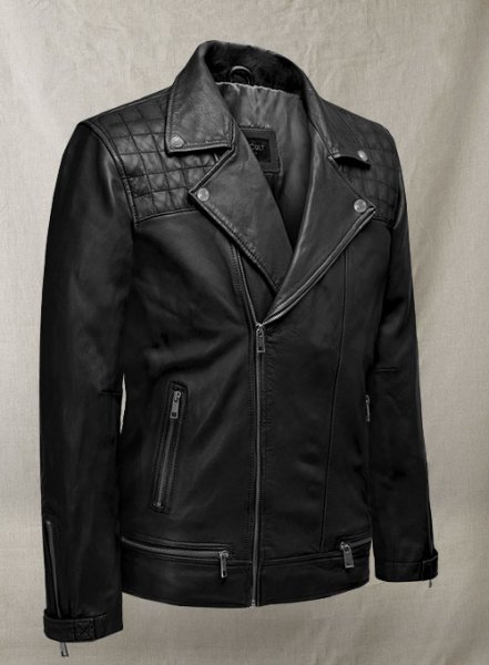 Ironwood Black Biker Leather Jacket : LeatherCult: Genuine Custom ...