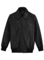 (image for) Classic Bomber Leather Jacket