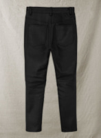 (image for) Black Stretch Leather Jeans